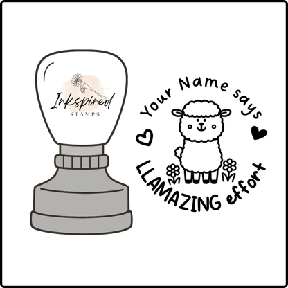Llamazing Effort Personalised Stamp