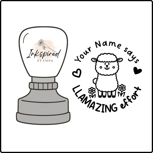 Llamazing Effort Personalised Stamp