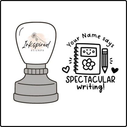 Spectacular Writing Personalised Stamp