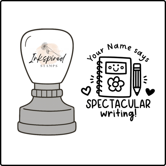 Spectacular Writing Personalised Stamp