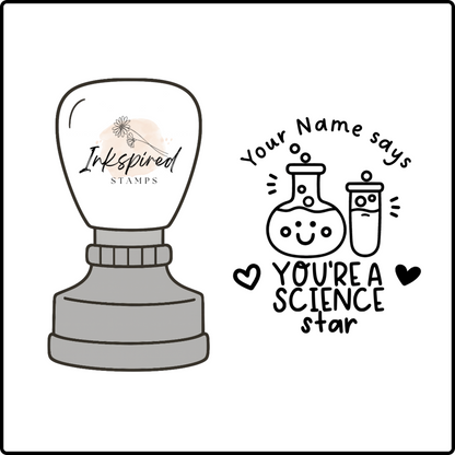 You're A Science Star Personalised Stamp