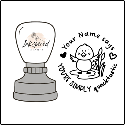 You're Simply Quacktastic Personalised Stamp