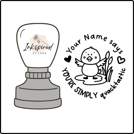 You're Simply Quacktastic Personalised Stamp