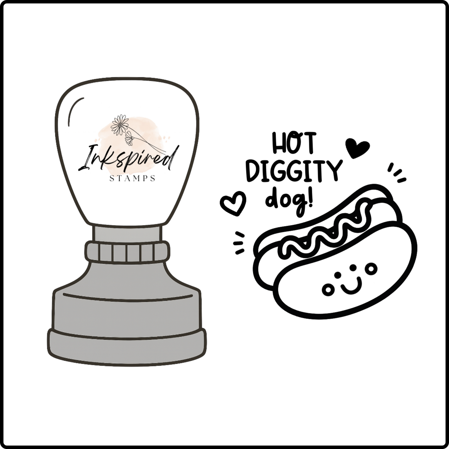 Hot Diggity Dog Stamp