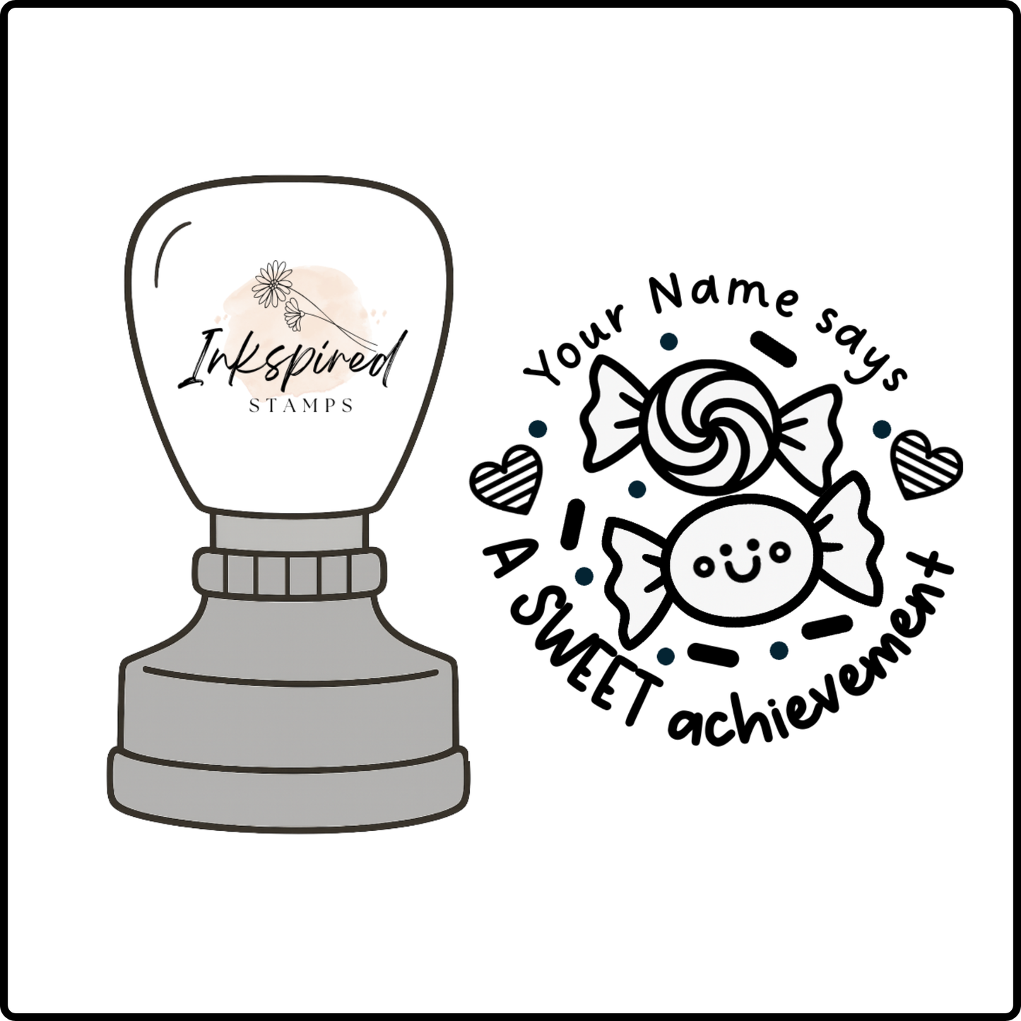A Sweet Achievement Personalised Stamp