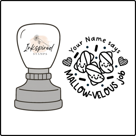Mallow-velous Job Personalised Stamp