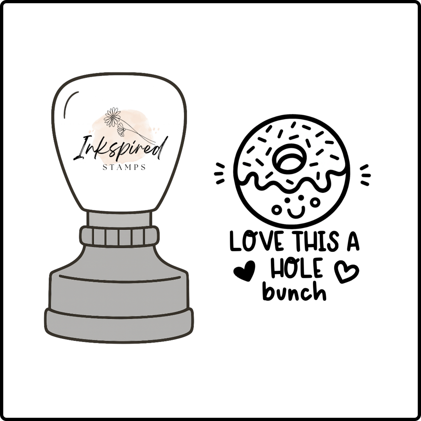 Love This a Hole Bunch Stamp