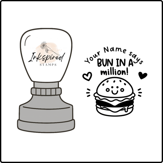 Bun In a Million Personalised Stamp