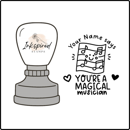 You're a Magical Musician Personalised Stamp
