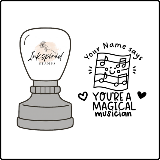 You're a Magical Musician Personalised Stamp