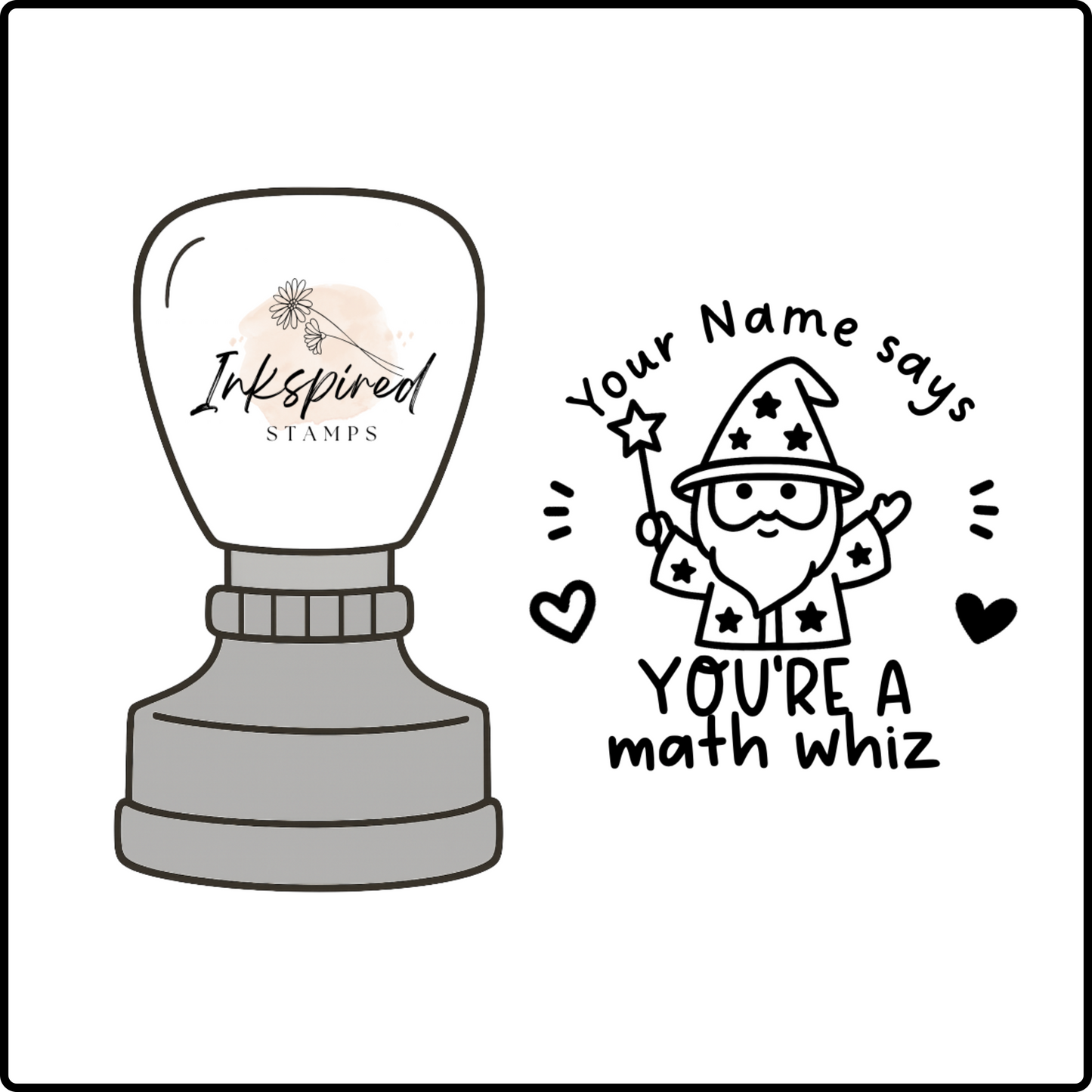 You're a Maths Whiz Personalised Stamp