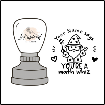 You're a Maths Whiz Personalised Stamp