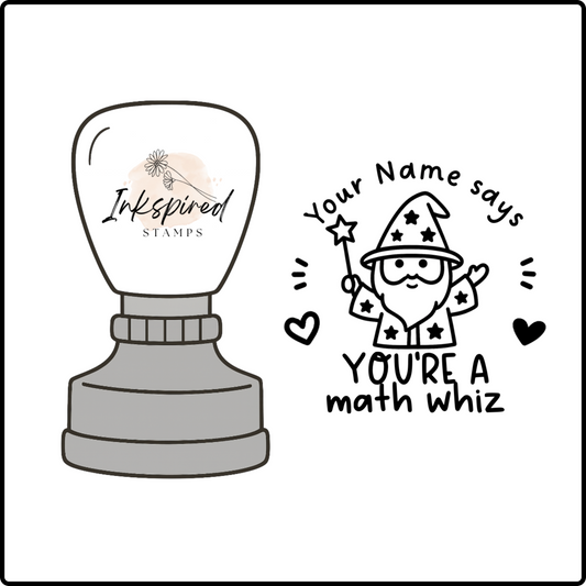 You're a Maths Whiz Personalised Stamp