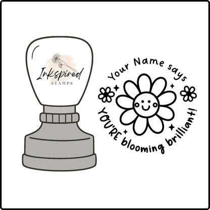 You're Blooming Brilliant Personalised Stamp