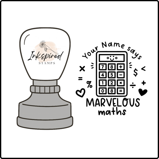 Marvelous Maths Personalised Stamp