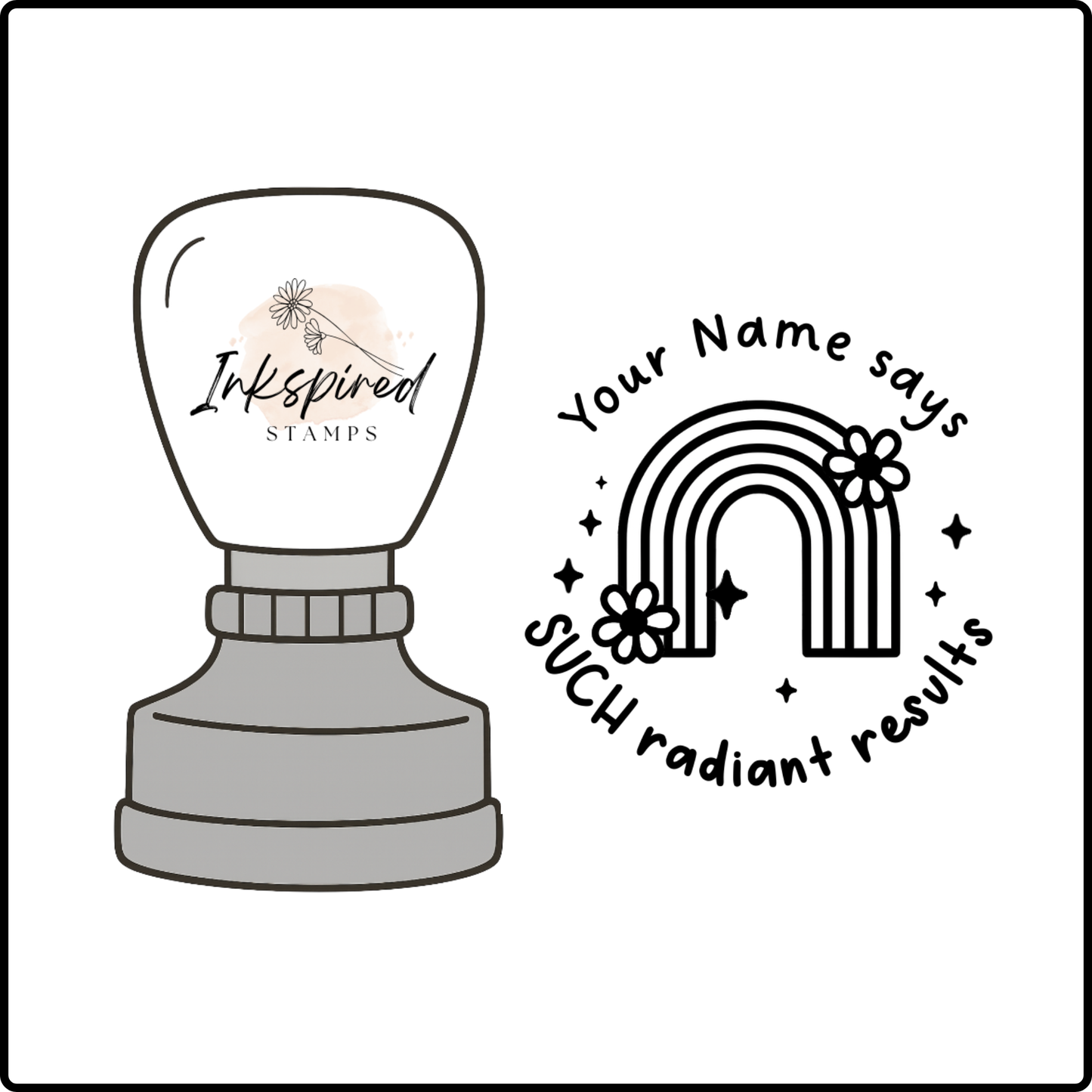Such Radiant Results Personalised Stamp