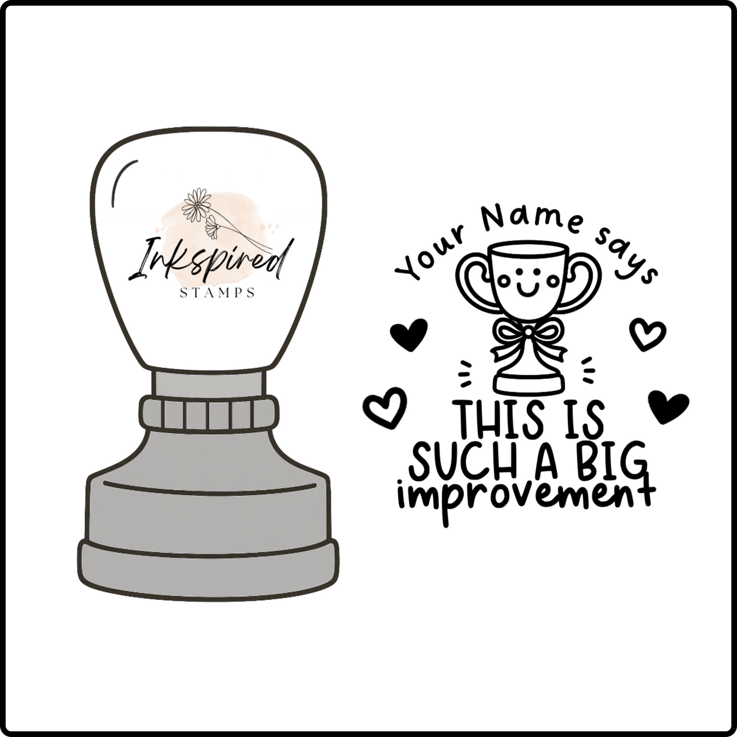 This is Such a Big Improvement Personalised Stamp