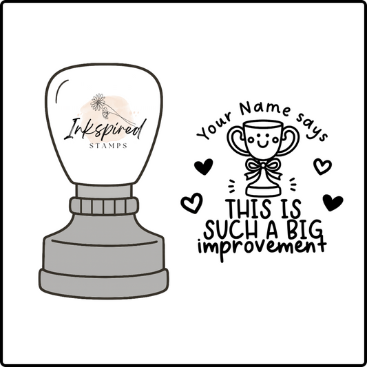 This is Such a Big Improvement Personalised Stamp