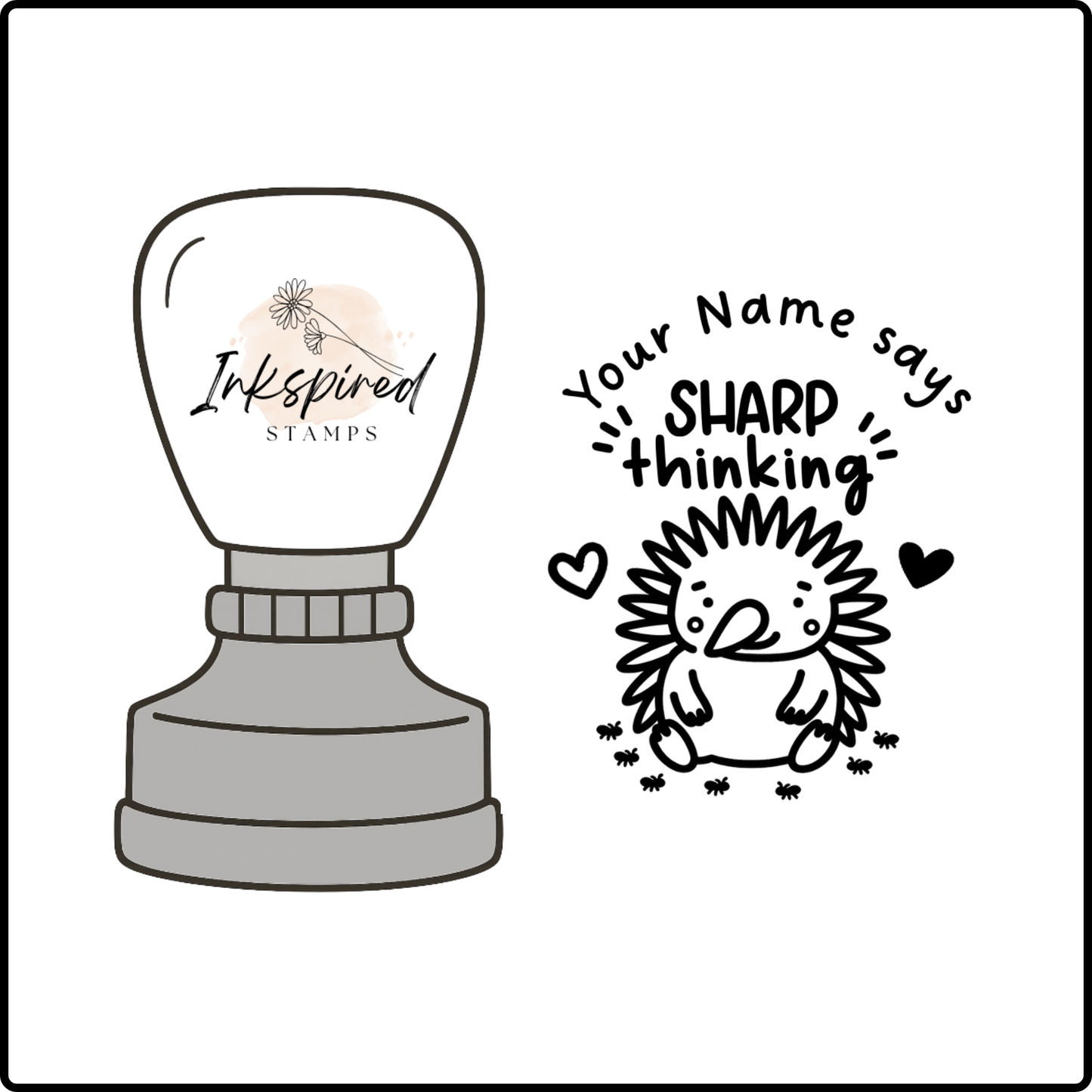 Sharp Thinking Personalised Stamp