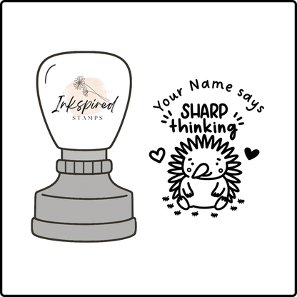 Sharp Thinking Personalised Stamp