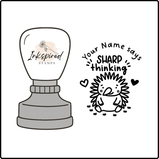 Sharp Thinking Personalised Stamp