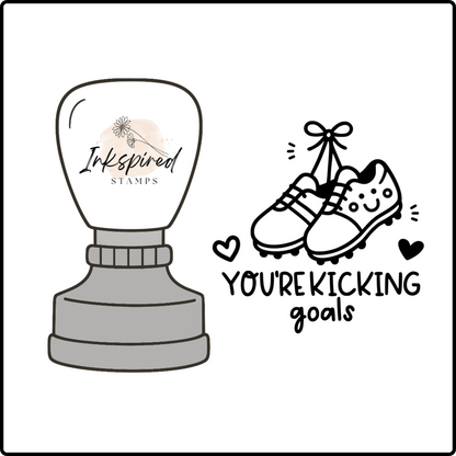 You're Kicking Goals Stamp