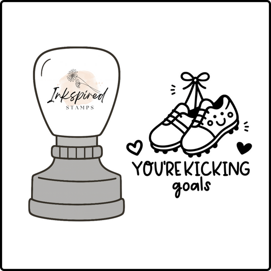 You're Kicking Goals Stamp
