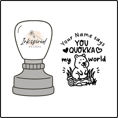 You Quokka My World Personalised Stamp