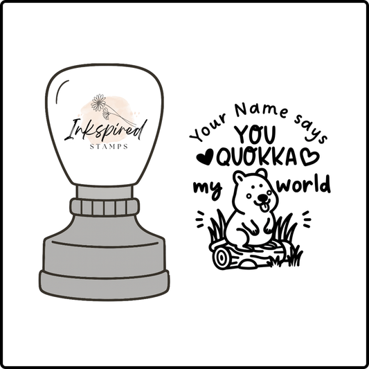 You Quokka My World Personalised Stamp
