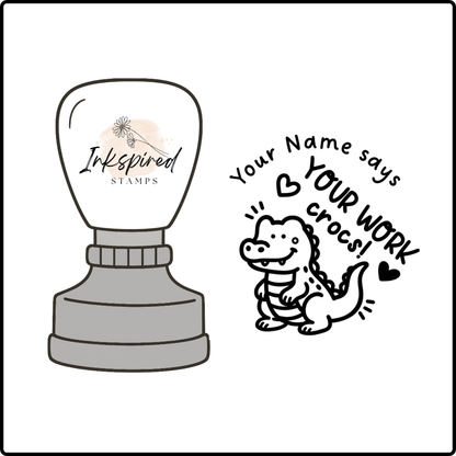 Your Work Crocs Personalised Stamp