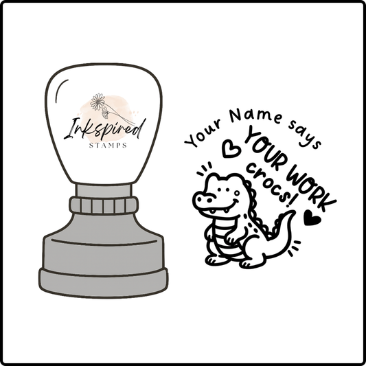 Your Work Crocs Personalised Stamp