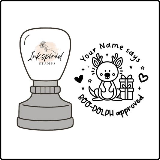 Roo-dolph Approved Personalised Stamp