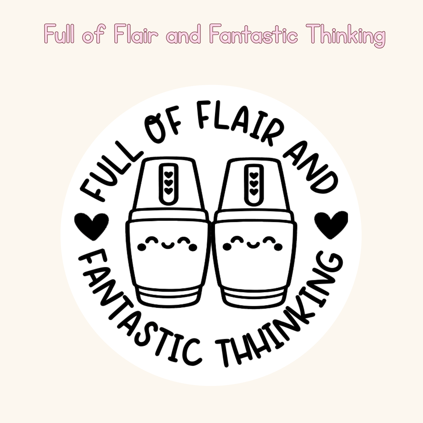 Full of Flair and Fantastic Thinking Stamp