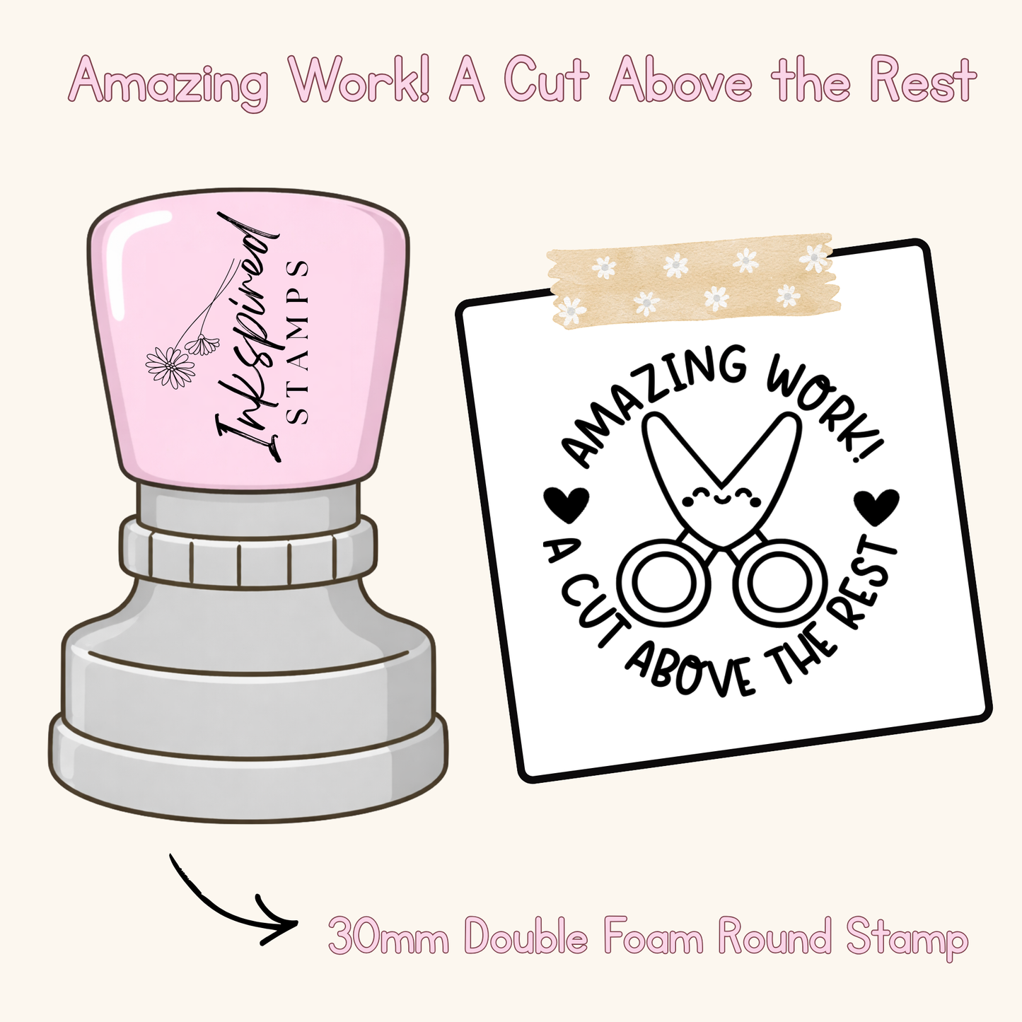 Amazing Work! A Cut Above the Rest Stamp