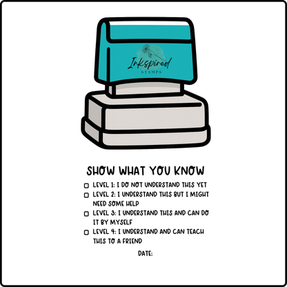 Show What You Know Stamp