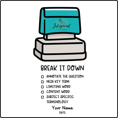 Break it Down Checklist Stamp