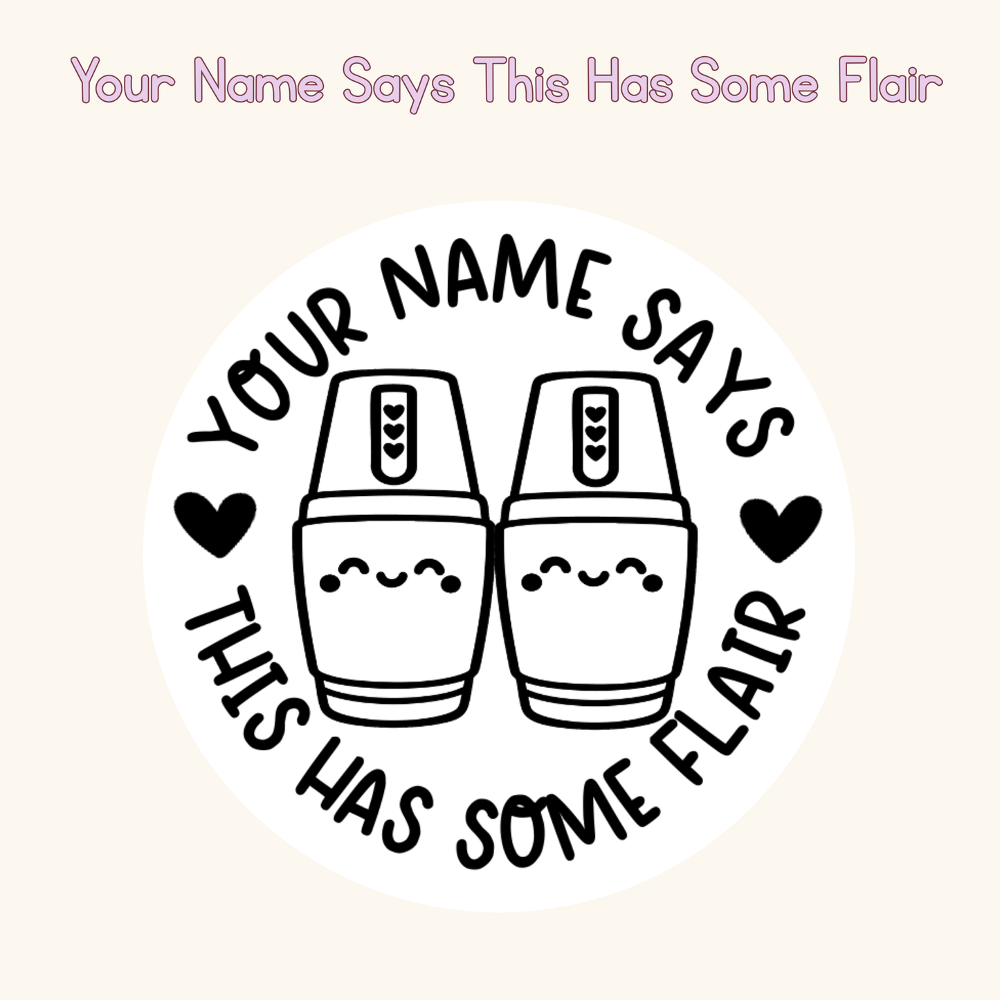 Your Name Says This Has Some Flair Personalised Stamp