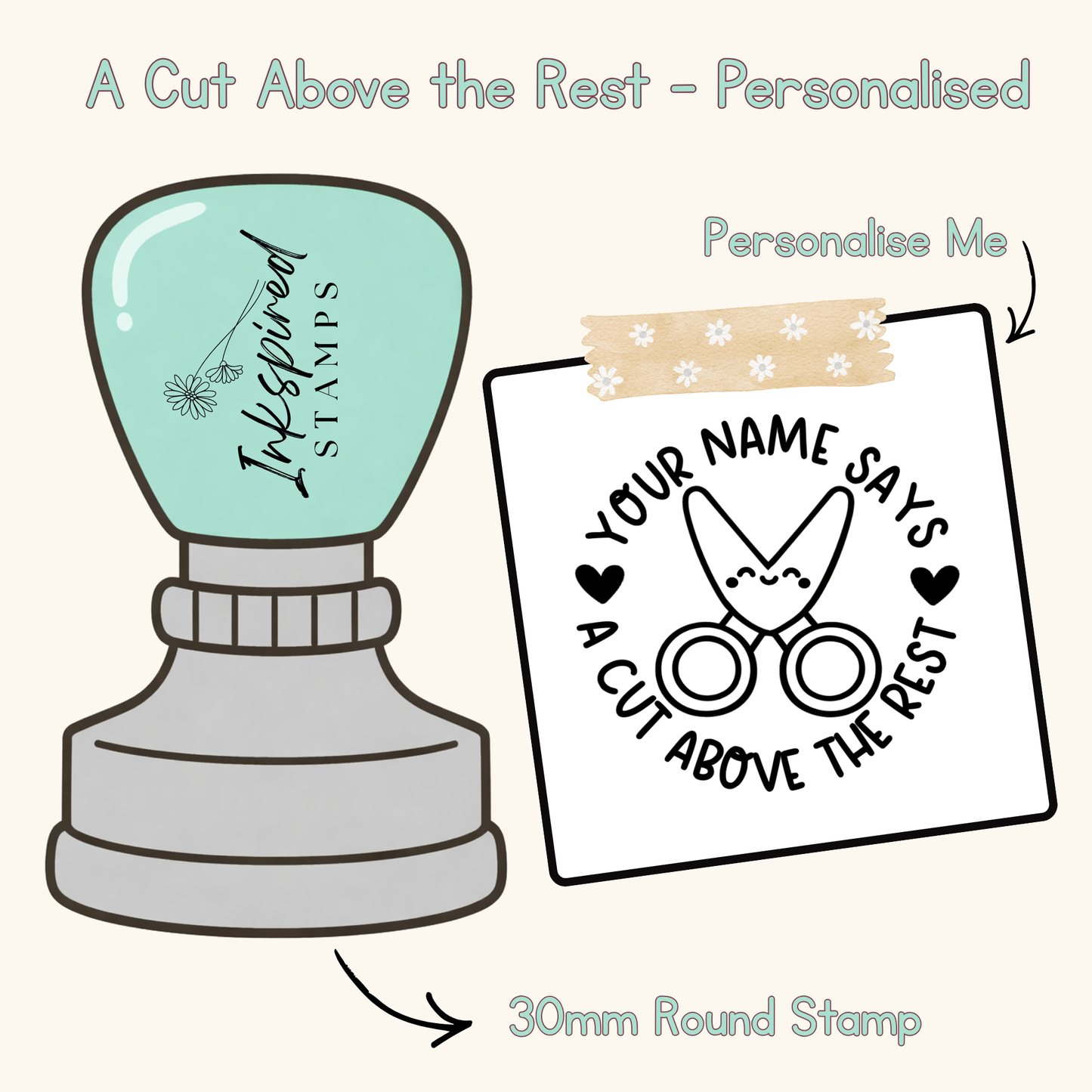 A Cut Above the Rest Personalised Stamp