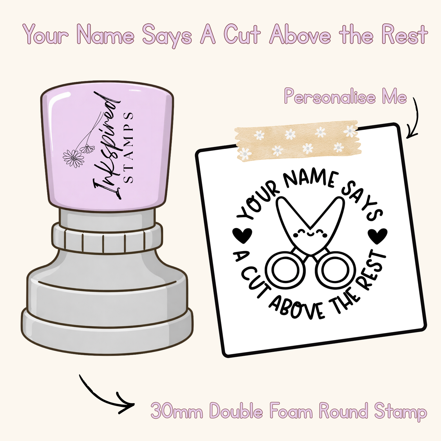 Your Name Says A Cut Above the Rest Personalised Stamp