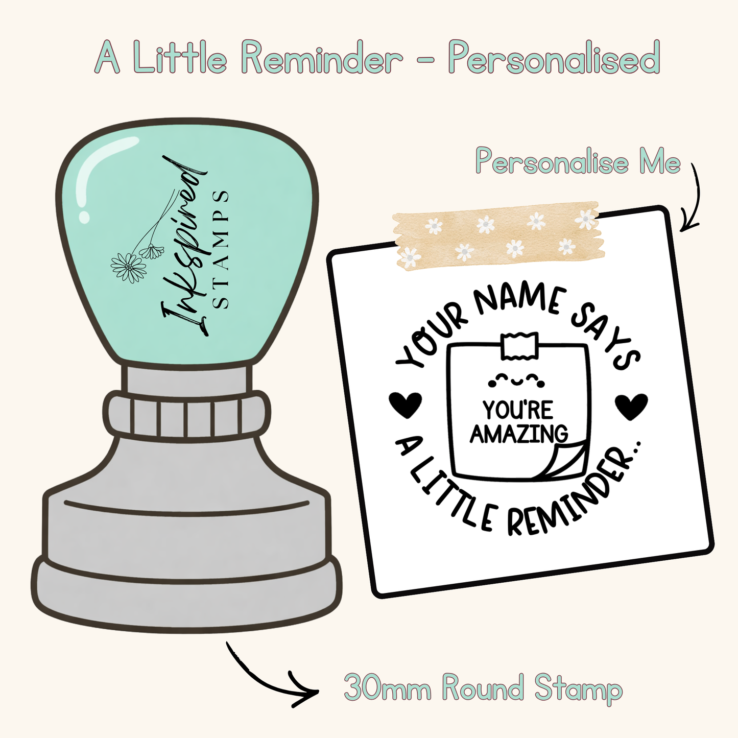 A Little Reminder Personalised Stamp