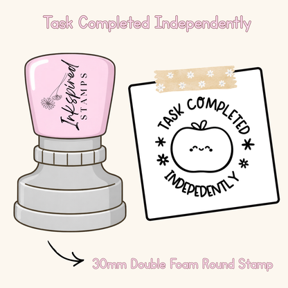 Task Completed Independently Stamp