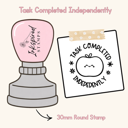 Task Completed Independently Stamp