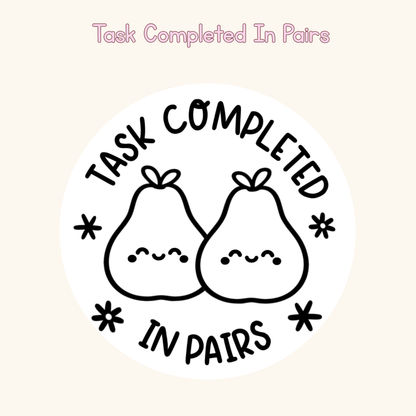 Task Completed In Pairs Stamp