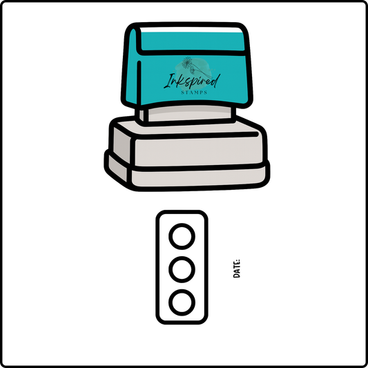 Traffic Lights No Text Stamp