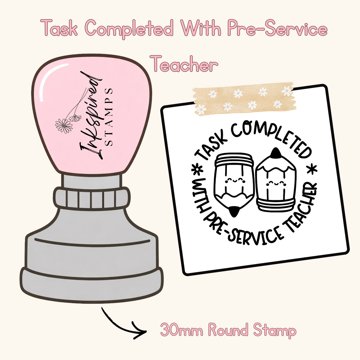 Task Completed With Pre-Service Teacher Stamp