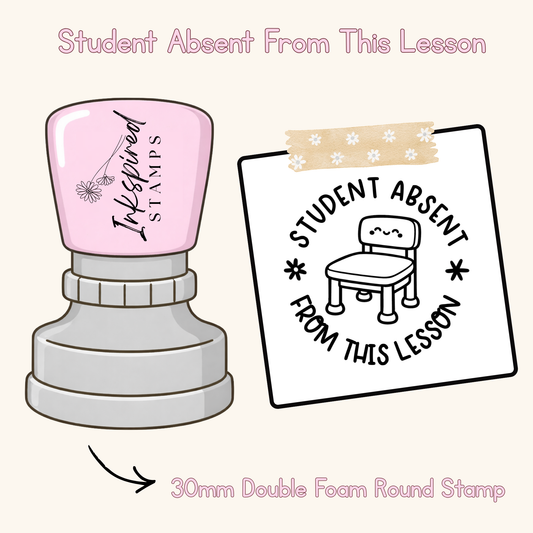 Student Absent From This Lesson Stamp