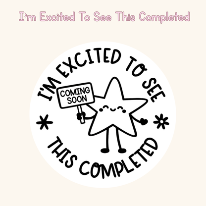 I’m Excited To See This Completed Stamp