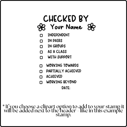 Break it Down Checklist Stamp