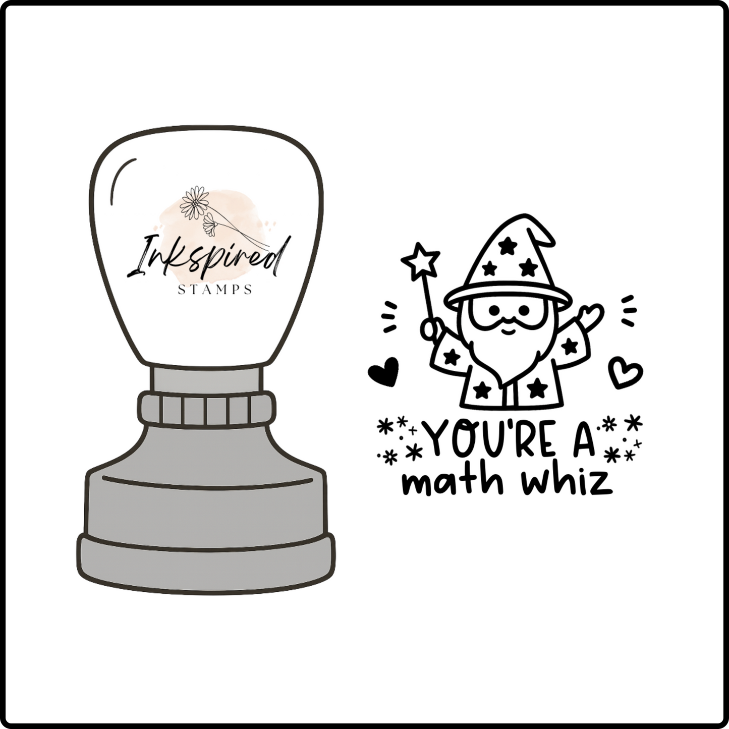 You're a Math Whiz Stamp