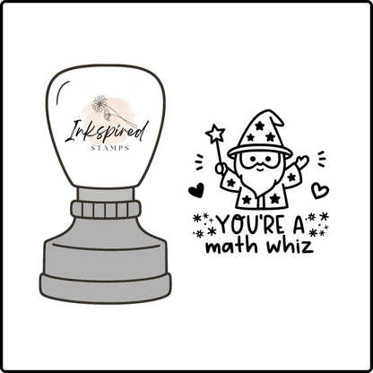 You're a Math Whiz Stamp